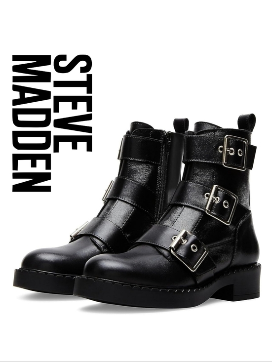 Steve Madden Shoes - Steve Madden - Aaron Black Leather - Size 8 M
